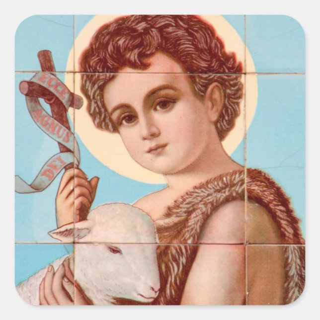 ADESIVO QUADRADO GLORY TO LAMB CLASSIC ROUND STICKER (Frente)
