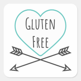 Adesivo Quadrado Gluten Free Sticker