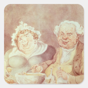 Adesivo Quadrado Gluttons, c.1800-05