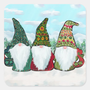 ADESIVO QUADRADO GNOMOS