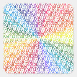 Adesivo Quadrado Go Soul