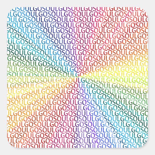 Adesivo Quadrado Go Soul (Frente)