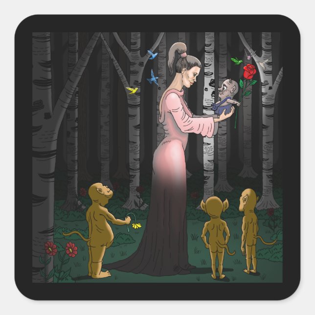 Adesivo Quadrado Goblin Love (Frente)