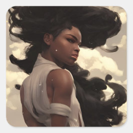 Adesivo Quadrado Goddess of Beauty