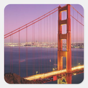 Adesivo Quadrado Golden gate bridge