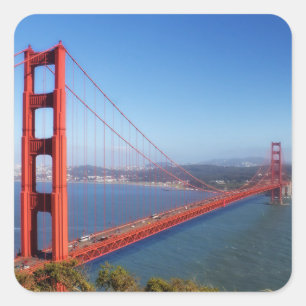 Adesivo Quadrado Golden gate bridge