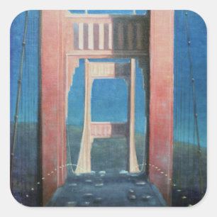Adesivo Quadrado Golden gate bridge 1992