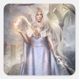 Adesivo Quadrado Goldenmark Epic Fantasy Art Sticker