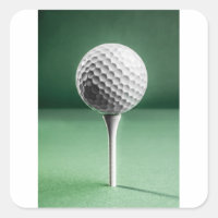 Golf Ball em Tee