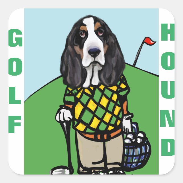 ADESIVO QUADRADO GOLF HOUND (Frente)