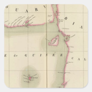 Adesivo Quadrado Golfe da Guiné 36