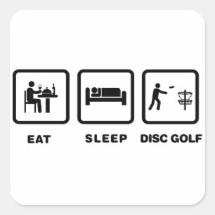 Adesivo Quadrado Golfe do disco