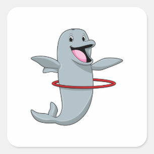 Adesivo Quadrado Golfinho em Endurance, com pneus de Malhação.p