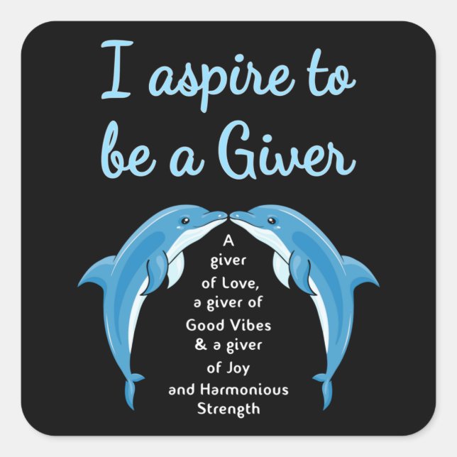 Adesivo Quadrado Golfinhos do Mar dos Golfinhos Oceanos Águas Anima (Frente)