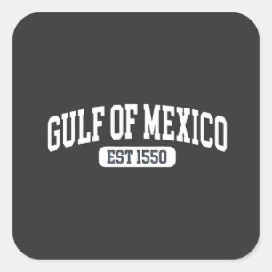 Adesivo Quadrado Golfo do México desde 1550 América Humor