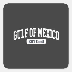 Adesivo Quadrado Golfo do México desde 1550 América Humor