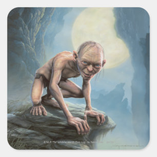 Adesivo Quadrado GOLLUM™ com Lua