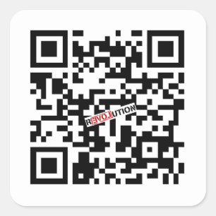 Adesivo Quadrado Google Ron Paul QR