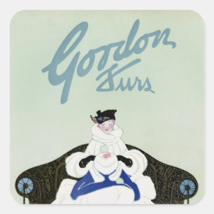 Adesivo Quadrado Gordon Furs