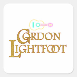 Adesivo Quadrado Gordon Lightfoot | Homenagem ao Lendário