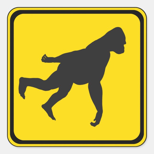 Adesivo Quadrado Gorilla Xing! (Frente)