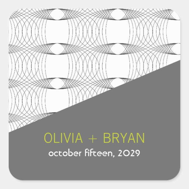 Adesivo Quadrado gorjeta Mod Rings 01 Vinhetas Favoritas de Casamen (Frente)