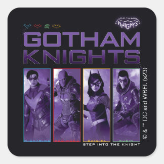 Adesivo Quadrado Gotham Knights Hero Panels