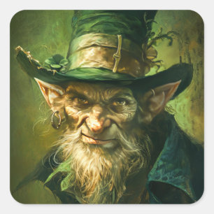 Adesivo Quadrado Gothic Leprechaun
