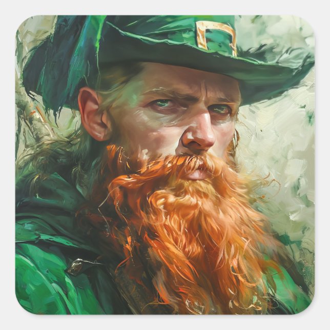 Adesivo Quadrado Gothic Leprechaun (Frente)