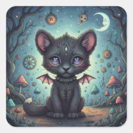 Adesivo Quadrado Gótica Fantasy Baby KitBat
