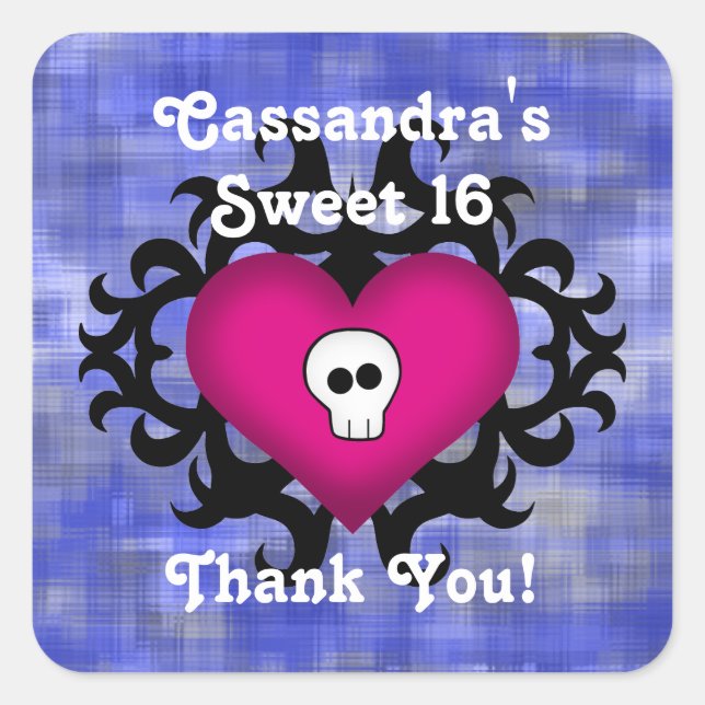 Adesivo Quadrado Gótico 16 (Frente)