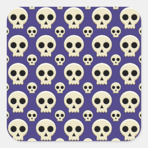 Adesivo Quadrado Gótico Kawaii Cute Cute Cute Patterno