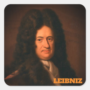 Adesivo Quadrado Gottfried Wilhelm Leibniz (c. 1695)