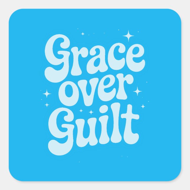 Adesivo Quadrado Grace sobre Guilt Square Sticker (Frente)
