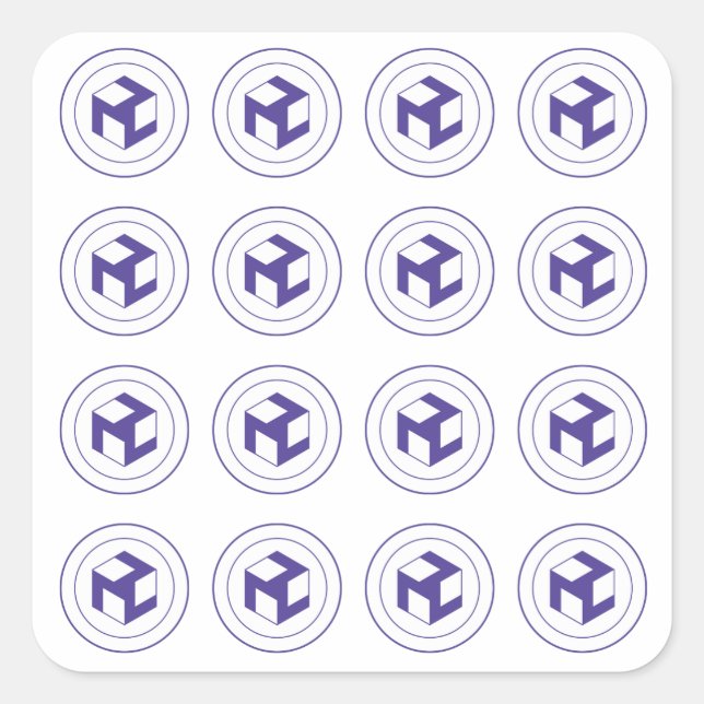 Adesivo Quadrado Grade de Antahkaranas -Antahkarana -macho (Frente)