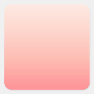 Adesivo Quadrado Gradiente rosa pálido e pêssego