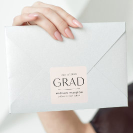 Adesivo Quadrado Graduação de Creme Moderno