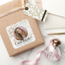 Adesivo Quadrado Graduação de Foto Boho Reviera