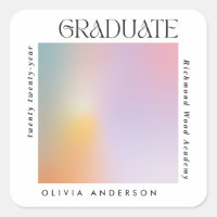 Graduação - moderna tipografia mínima do pastel au