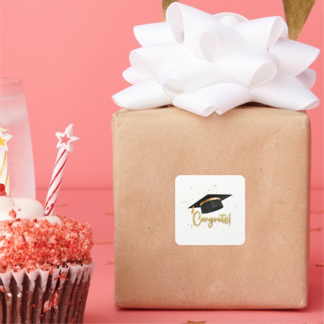 Adesivo Quadrado Graduation Celebration (Festa)