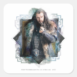 Adesivo Quadrado Gráfico de Caracteres THORIN OAKENSHIELD™