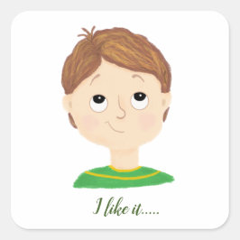 Adesivo Quadrado Gráfico de Emoções de Meus Sentimentos