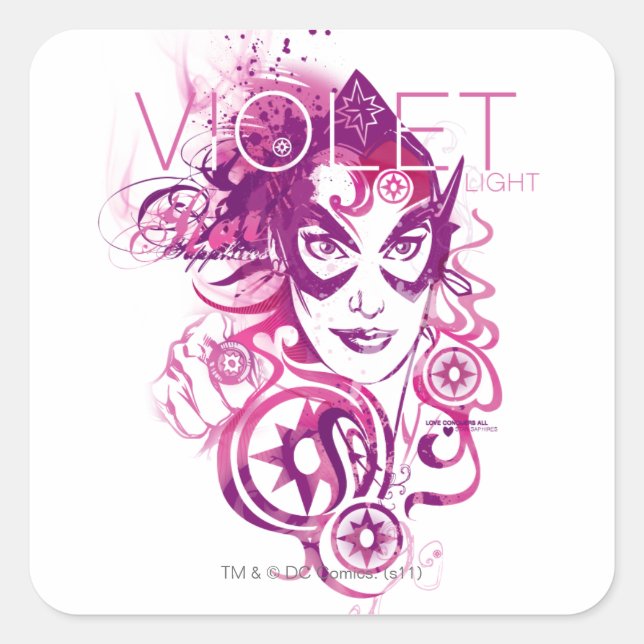 Adesivo Quadrado Gráfico de Espírito Estelar 3 (Frente)