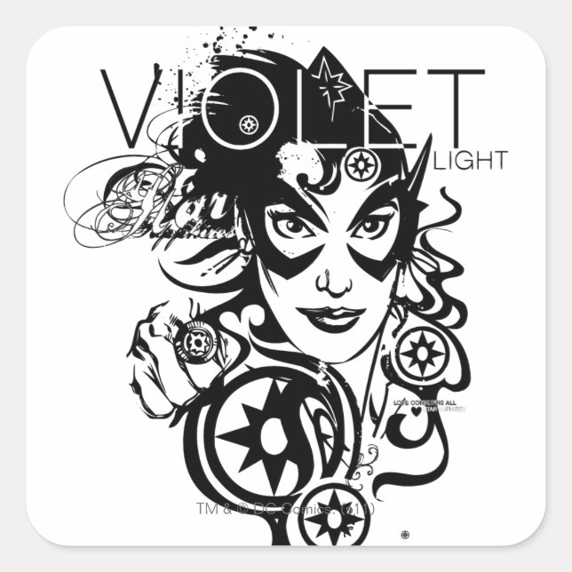 Adesivo Quadrado Gráfico de Sapphire Estrela 4 (Frente)