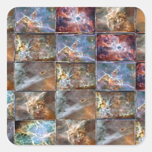 Adesivo Quadrado Gráficos de trabalho do Azulejo SKY Wave (Frente)