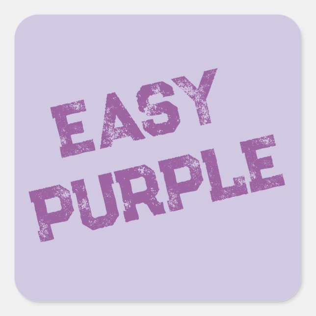 Adesivo Quadrado Grafite Roxo Fácil (Frente)