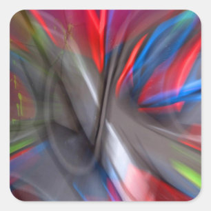 Adesivo Quadrado Grafites abstratos