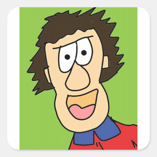 Adesivo Quadrado grampa jovem (Frente)