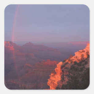 Adesivo Quadrado Grand Canyon Sunset Rainbow
