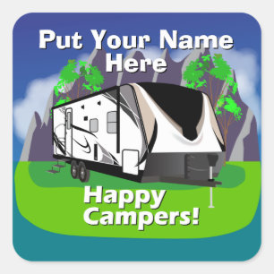 Adesivo Quadrado Grand Design Imagine 2150RB Happy Camper Design